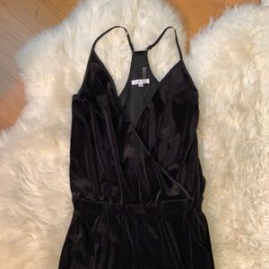 Black Velvet Jumpsuit